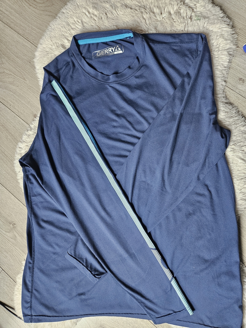 5/35$💫Gerry Performance - Chandail Manches Longues Marine - L- Excellent État